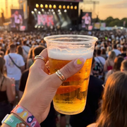 Drink test sticker at a festival